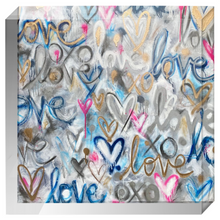 Load image into Gallery viewer, Metallic Love Block

