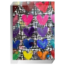 Load image into Gallery viewer, Splatter Hearts Block
