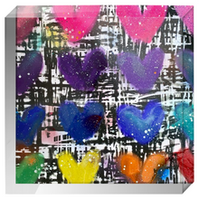 Load image into Gallery viewer, Splatter Hearts Block