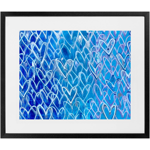 Ocean Hearts Framed Print