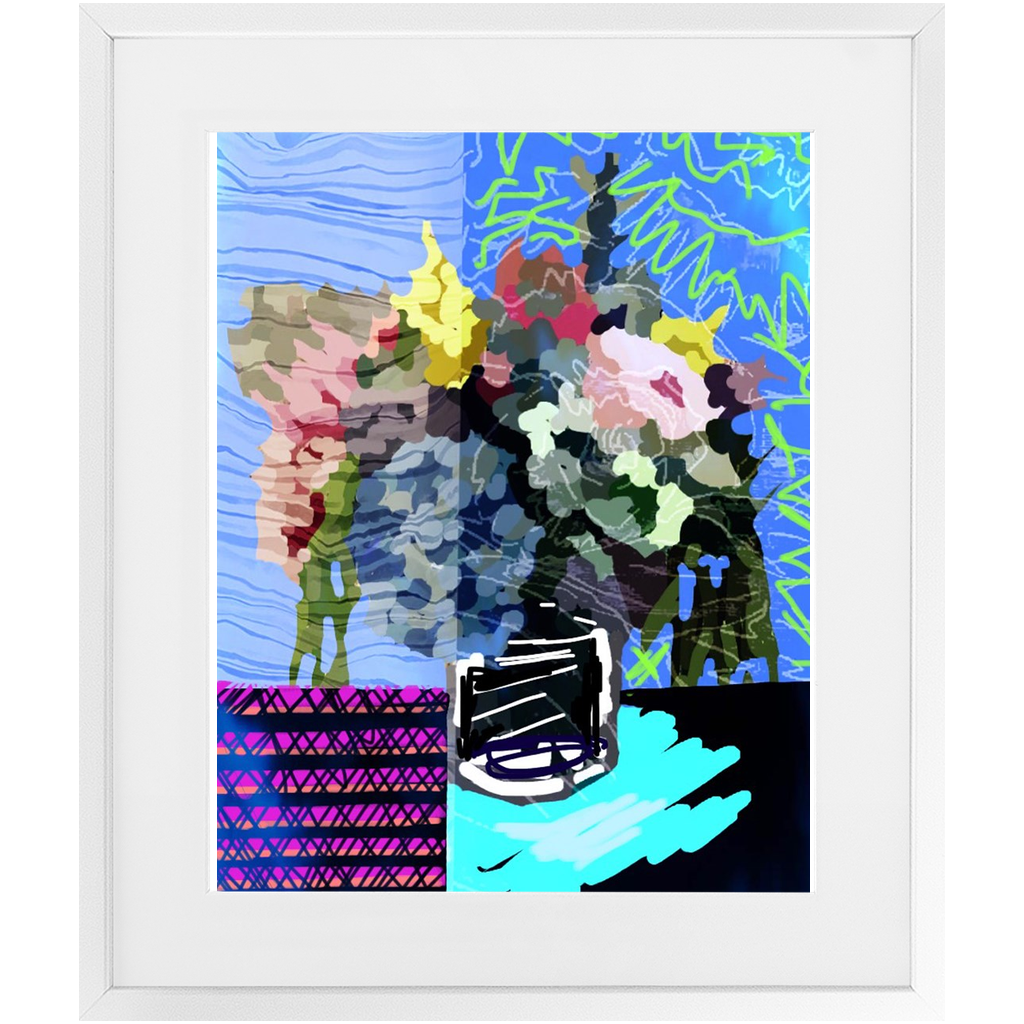 Funky Florals Framed Print