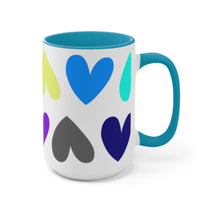 Multi-Color Hearts Mug