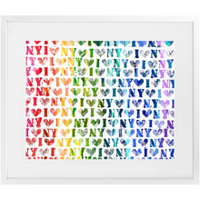 Load image into Gallery viewer, I Love New York Rainbow Print