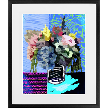 Load image into Gallery viewer, Funky Florals Framed Print
