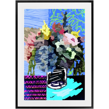 Load image into Gallery viewer, Funky Florals Framed Print