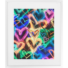 Load image into Gallery viewer, Neon Hearts Print