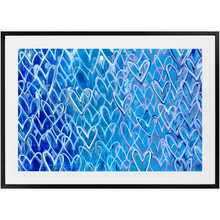 Load image into Gallery viewer, Ocean Hearts Framed Print