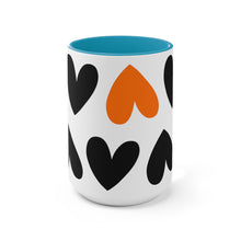 Load image into Gallery viewer, Pop Of Orange Hearts Mug
