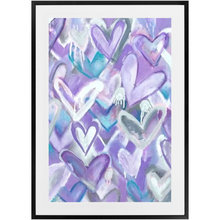 Load image into Gallery viewer, Purple Hearts Print
