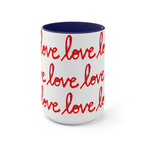 Red Script Love Mug