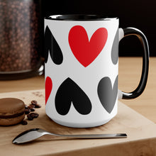 Load image into Gallery viewer, Pop Of Red Hearts Mug
