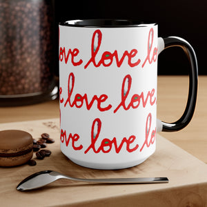 Red Script Love Mug