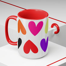Load image into Gallery viewer, Multi-Color Hearts Mug
