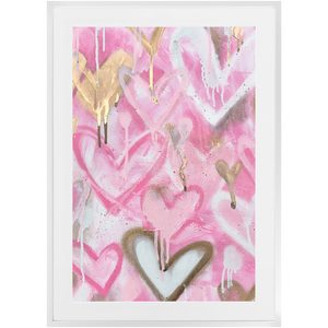 Pink Heart Print