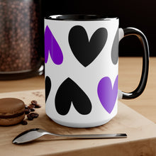 Load image into Gallery viewer, Pop Of Purple Hearts Mug
