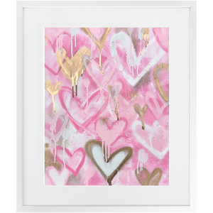 Pink Heart Print
