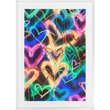 Load image into Gallery viewer, Neon Hearts Print
