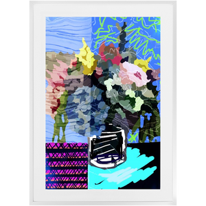 Funky Florals Framed Print