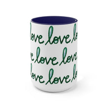 Load image into Gallery viewer, Green Script Love Mug
