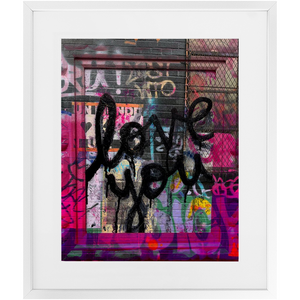 Love You Graff Print