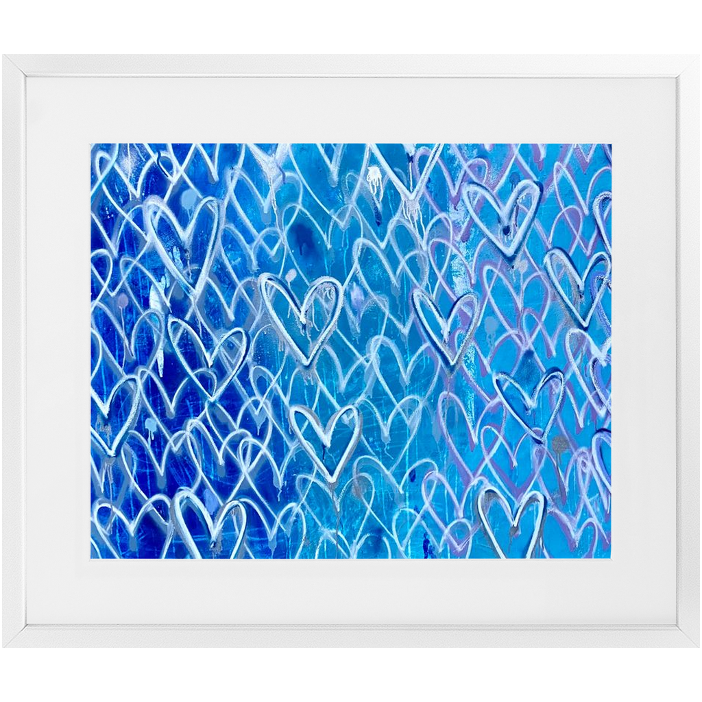 Ocean Hearts Framed Print