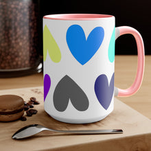 Load image into Gallery viewer, Multi-Color Hearts Mug
