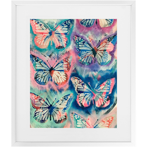 Tie Dye Butterflies Print