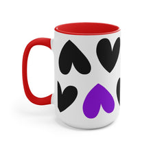 Load image into Gallery viewer, Pop Of Purple Hearts Mug
