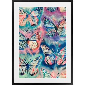 Tie Dye Butterflies Print
