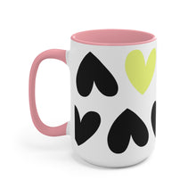 Load image into Gallery viewer, Pop Of Citron Hearts Mug
